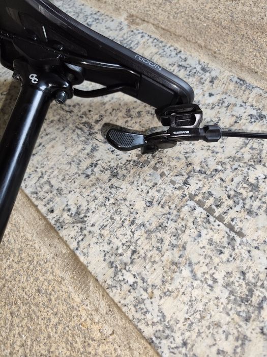 Kit Espigão Telescópico OC MC20 31.6mm + Selim Fizik Ridon + Manípulo Shimano