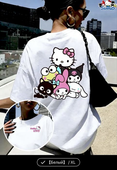 Женская футболка My little Pony, Hello Kitty, 100% хлопок