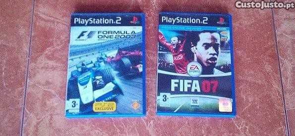 playstation 2 com 2 comandos + 73 jogos