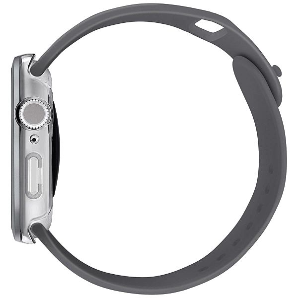 Etui ze szkłem hartowanym UNIQ Voute na Apple Watch 10/46 mm - srebrne