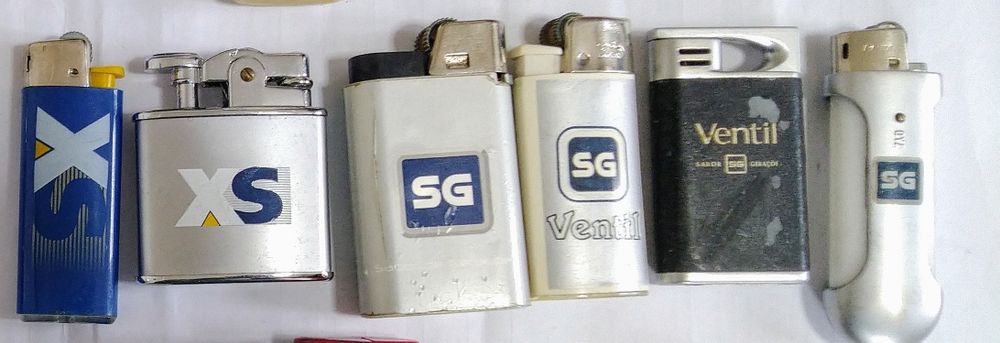 Isqueiros e capas SG, Português Suave, Malboro e outros