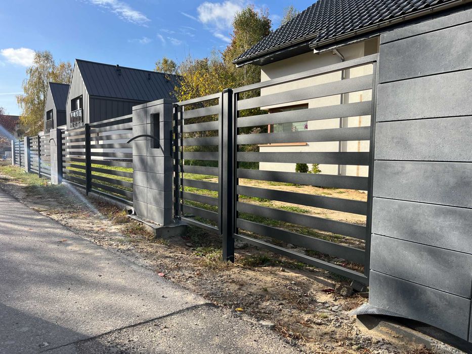 ogrodzenie palisadowe lamele poziome pionowe palisada Producent