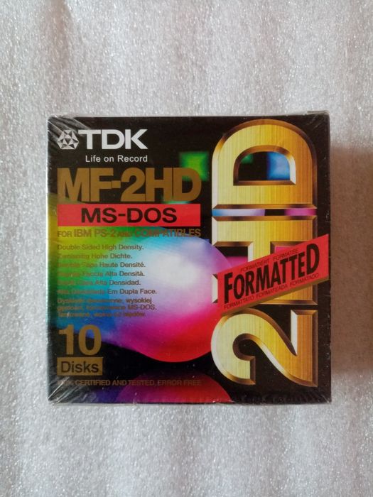 Дискеты TDK MF-2HD MS-DOS Магнитная лента Свема