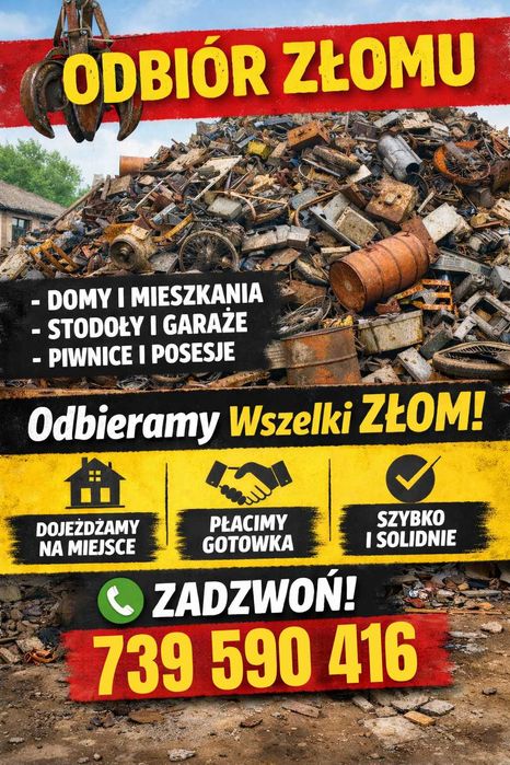odbiór złomu z podwórka , piwnicy , stodoły czy garażu