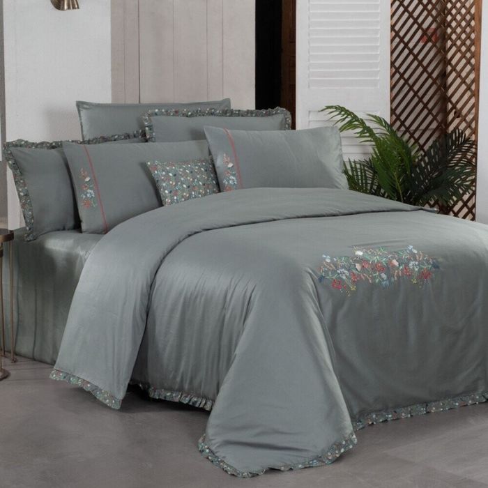 Постельное белье Sarev Nitra премиум сатин 300ТС евро с вышивкой