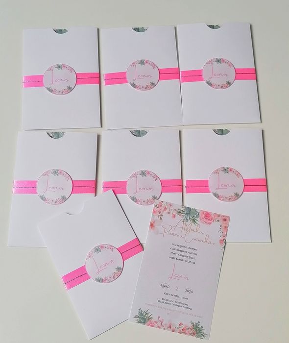 Pack de 12 convites fins de stock