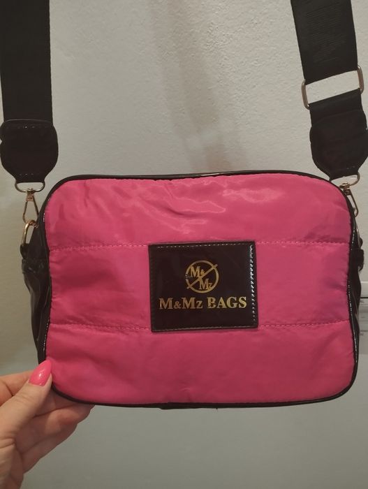 Nowa torba na ramię w kolorze fuksji z marki M&M BAGS