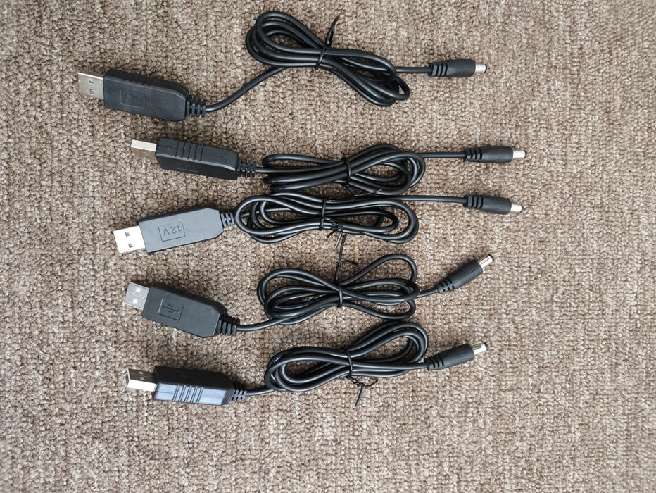 Кабель для роутера USB DC 5V to 12V 5.5x2.1 с преобразователем