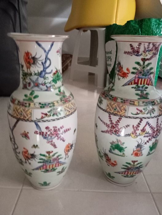 Conjunto Jarroes porcelana chinesa