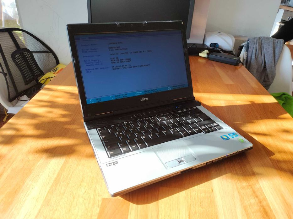 Fujitsu Lifebook  s751 DSBW102307 intel core i3 działajacy brak dysku