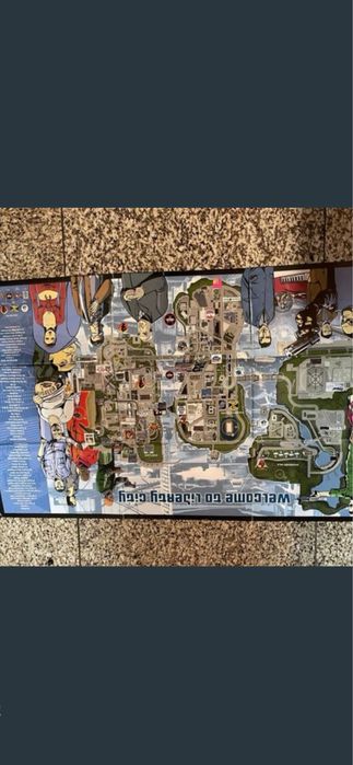 Poster/mapa jogo Ps2 Gta III