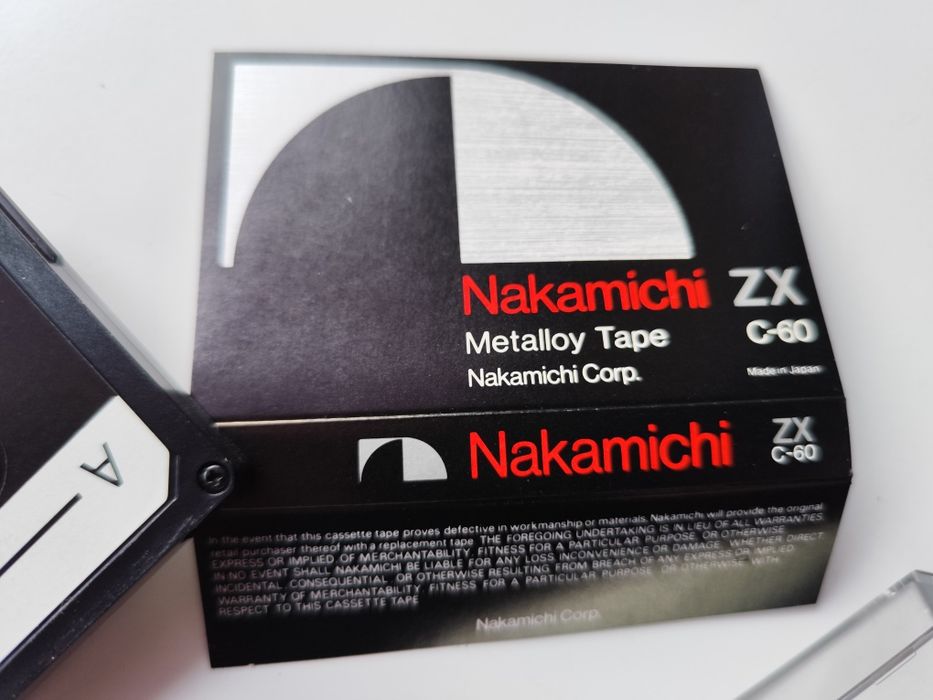 Нова Касета Nakamichi ZX C60 метал 4й тип Японія 
 Nakamichi ZX C60