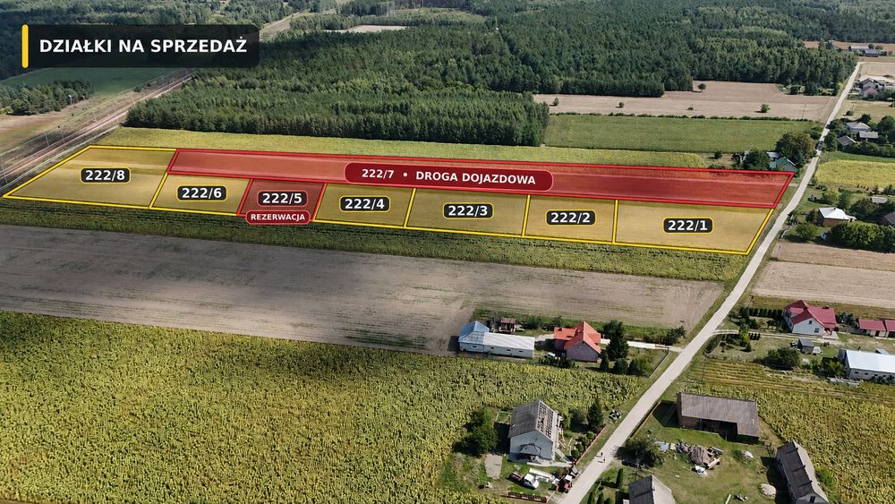 #OKAZJA# Działki budowlane Dobrynka, gm. Piszczac – 35 zł/m² - Widok 2