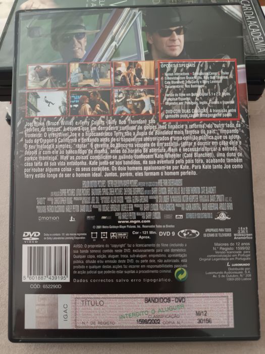 DVD bandidos.   .