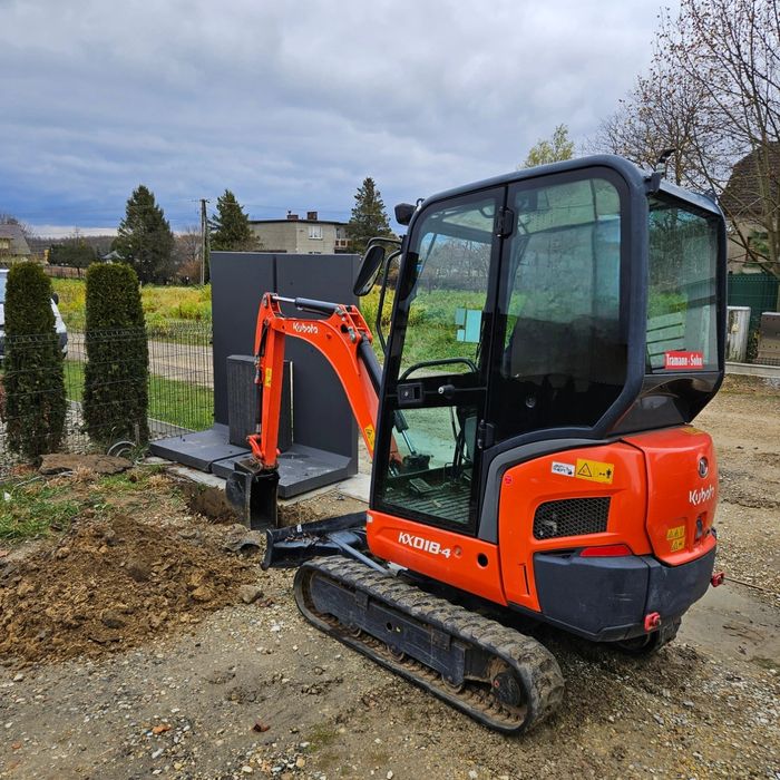 Usługi koparką | Roboty ziemne | Równanie terenu | Odwodnienia