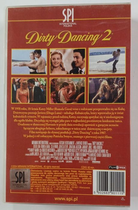 Kaseta VHS z filmem Dirty Dancing 2
