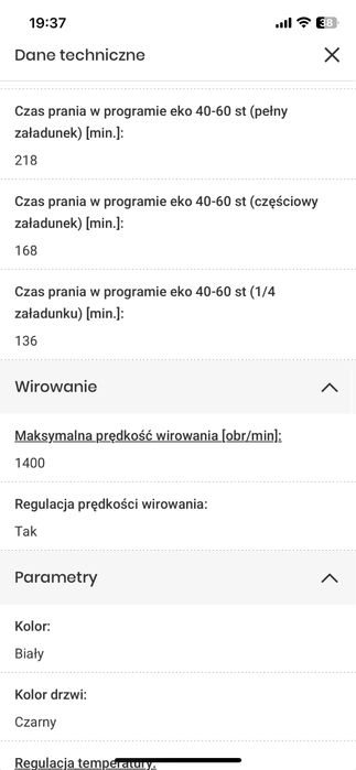 Sprzedam pralkę  Samsung