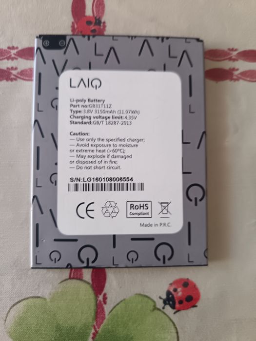 Bateria  original laiq Glow  3.8V de 31500mah + brindes