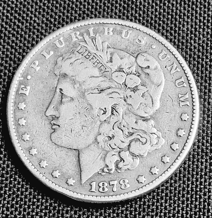 Moeda antiga Morgan USD1878