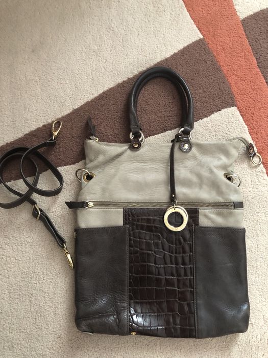 Клач сумочка кожа Massimo Dutti