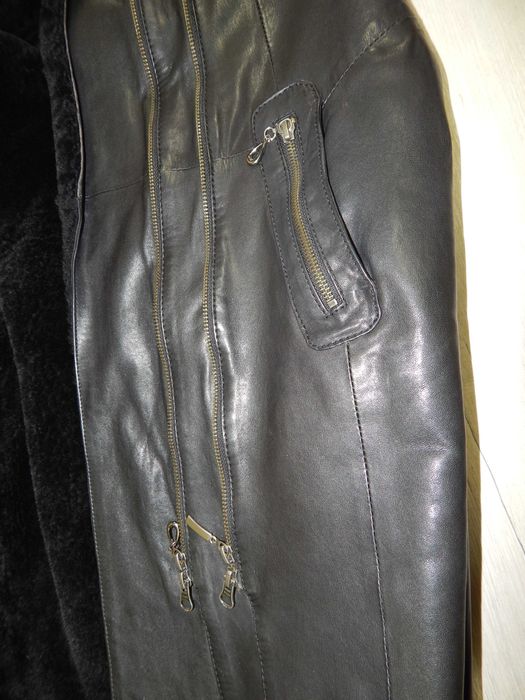 Жіноча дублянка з натуральної шкіри 44 розмір