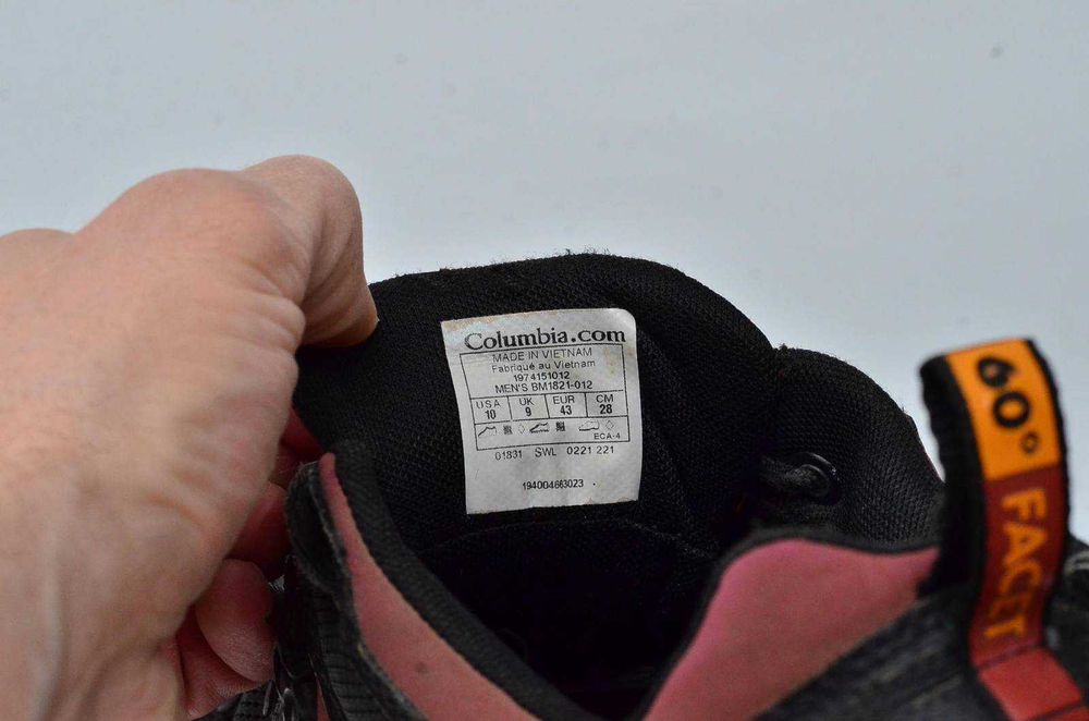 Columbia Facet 43р кроссовки для хайкинга