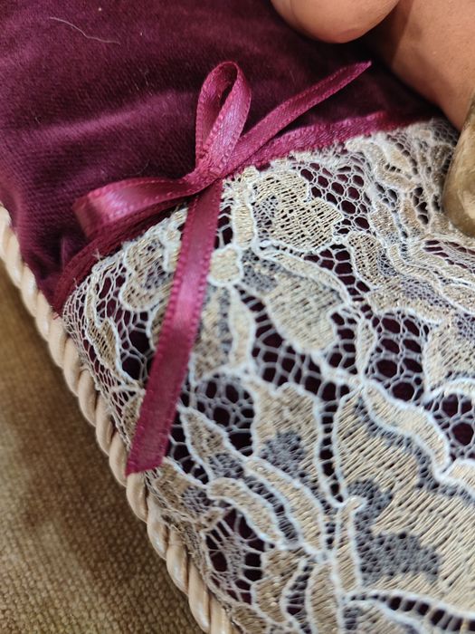 Almofadinha decorativa para colocar menino Jesus