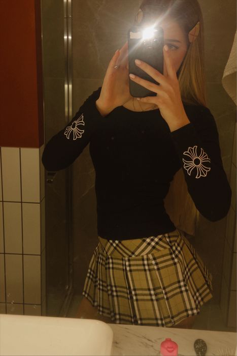 Міні юбка/ спідниця в клітинку Burberry
