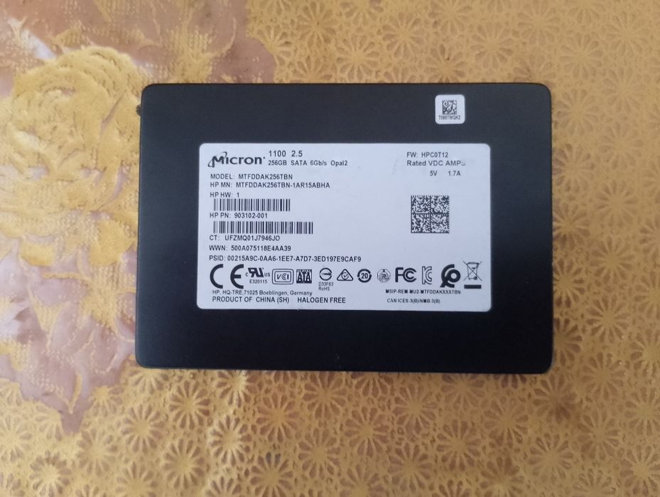 Ssd диск 256 gb Micron