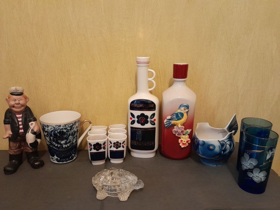 Блюдо кузнецов, пара чайная  лафитник