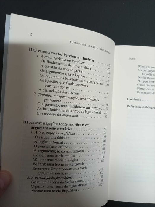 História da Teoria da Argumentação