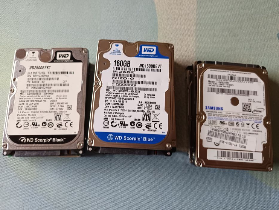 Vendo vários discos 2.5 SATA HDD