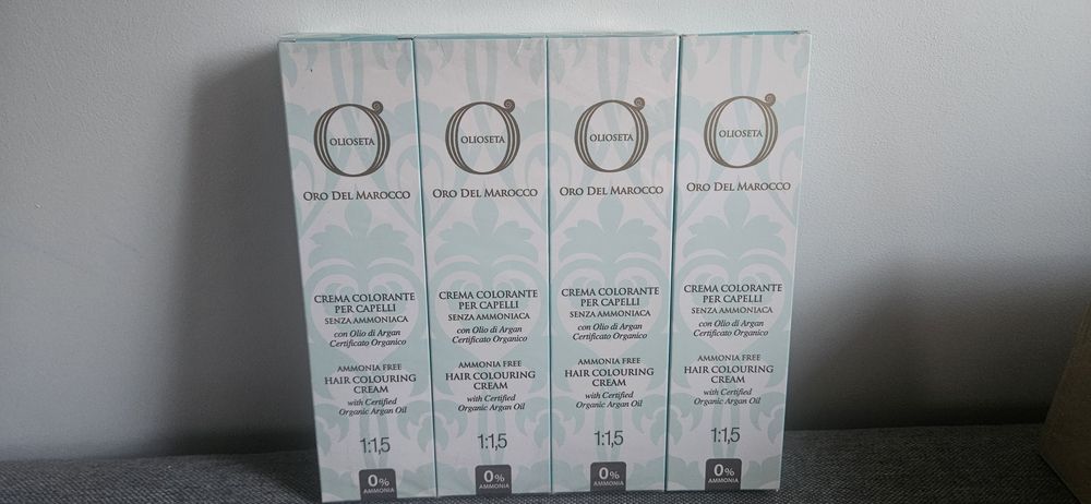 4 farby Olioseta Oro del Marocco  do włosów bez amoniaku 8.3 włoska   100