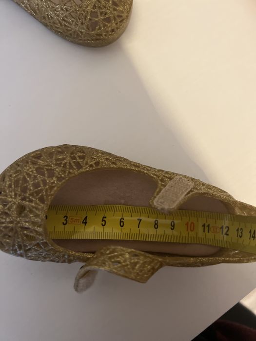 Złote buty Mini Melissa
