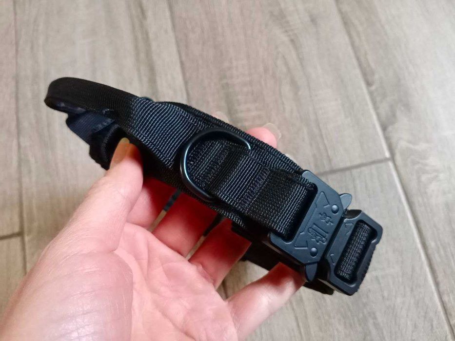 Тактический ошейник для собаки с ручкой