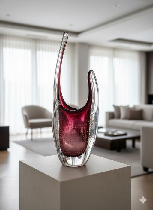 Monumentalna szklana rzeźba–Verreries de Boussu