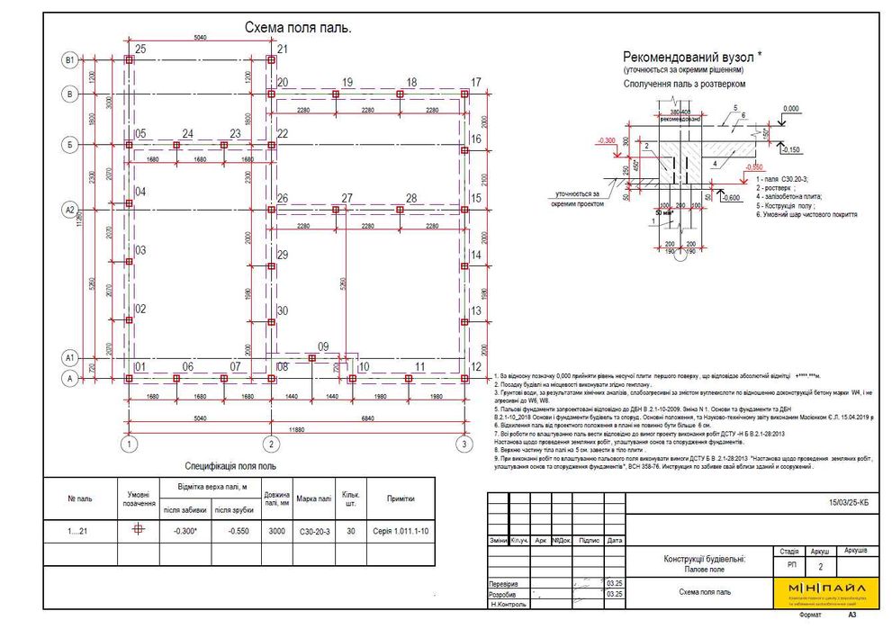 Фундамент для Модульних, Каркасних, Будинків з цегли, Забивка свай