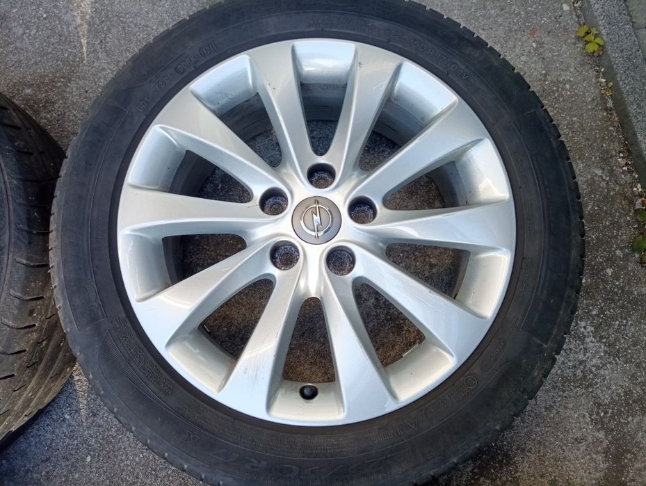 Opel Astra J, Zafira C felgi aluminiowe 17 cali oryginał, opony gratis