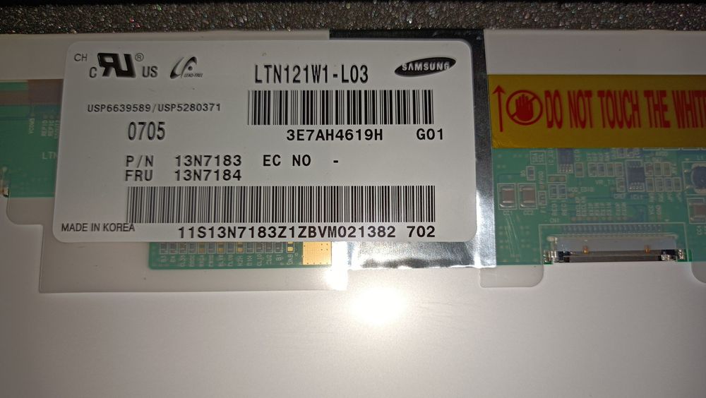 12.1" LCD Screen Samsung LTN121W1-L03 (G)64729509918594122