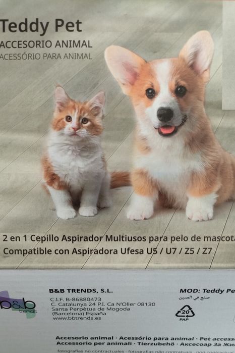 Ufesa Teddy Pet escova para aspirador animais