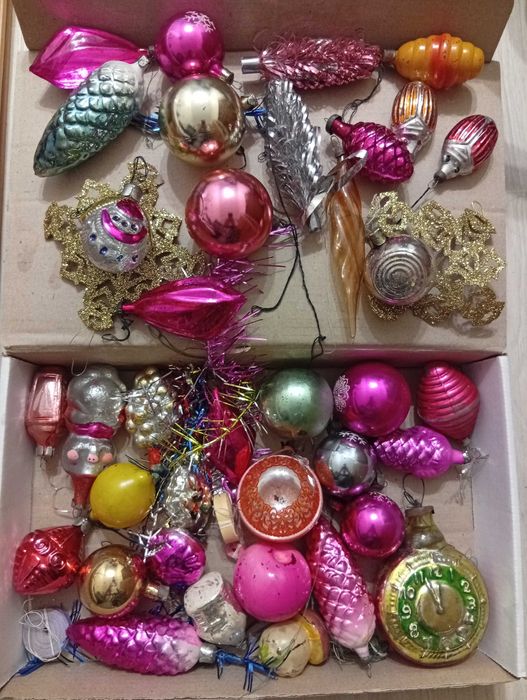 Новорічні іграшки, старовинні, 90-х років, раритетні, игрушки СССР.