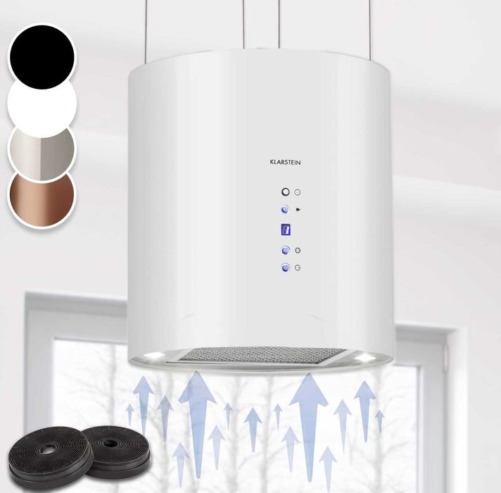 Вытяжка островная подвесная витяжка острівна Klarstein Barett Island