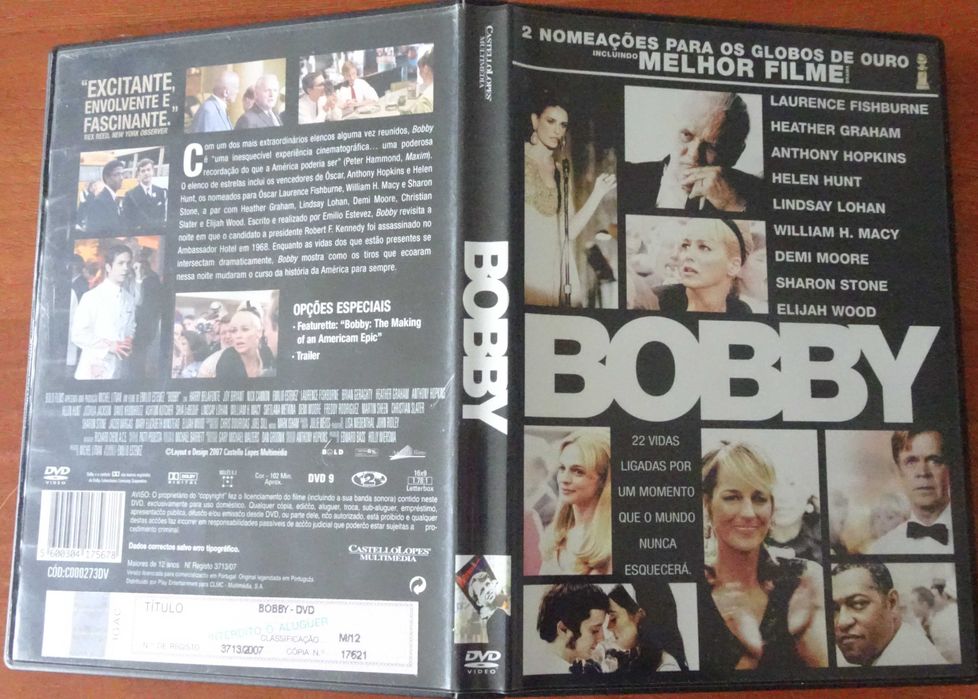 Bobby de Emilio Estevez (DVD Video)