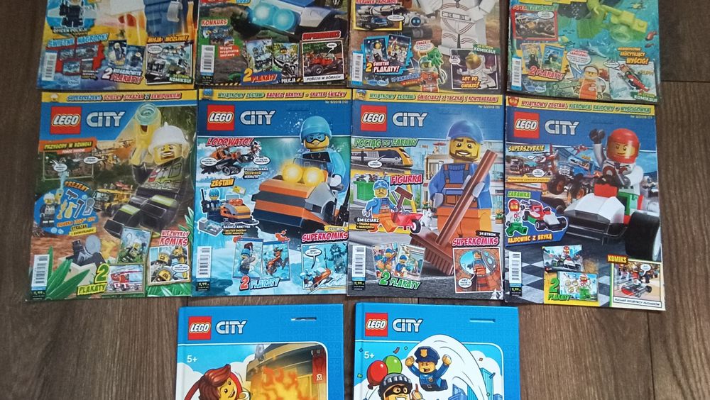 Gazetki czasopisma Lego City 10 sztuk