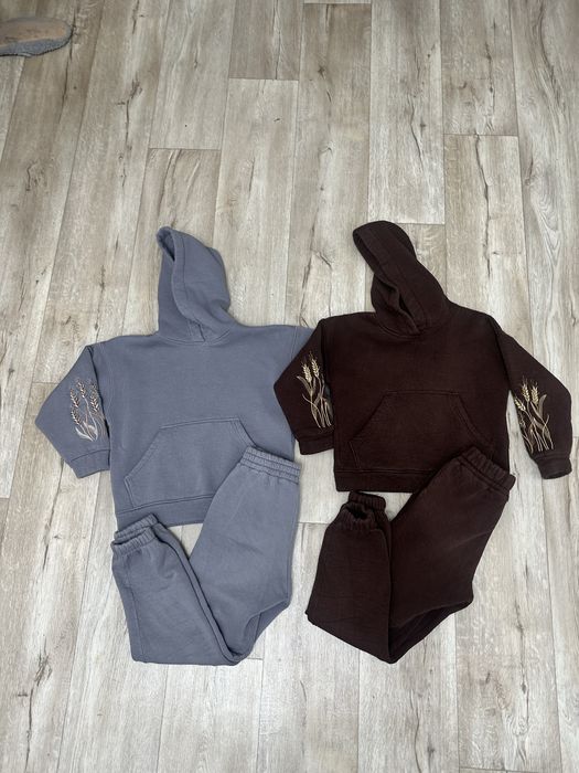 Теплый прогулочный костюм на флисе 122-128-132