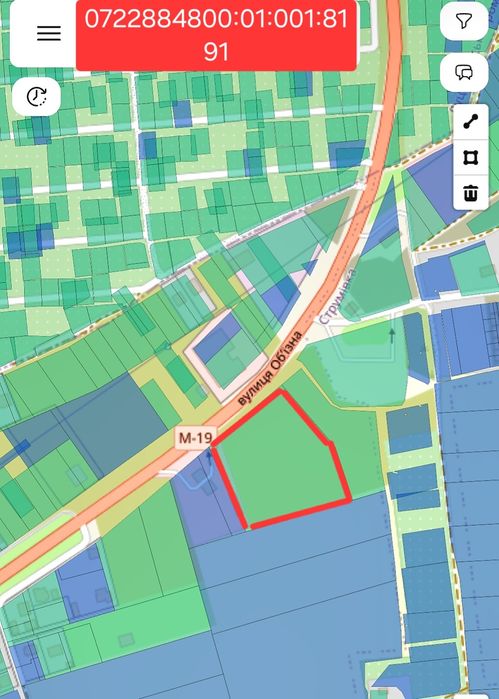 Земельна ділянка комерція !!!  1.7 га