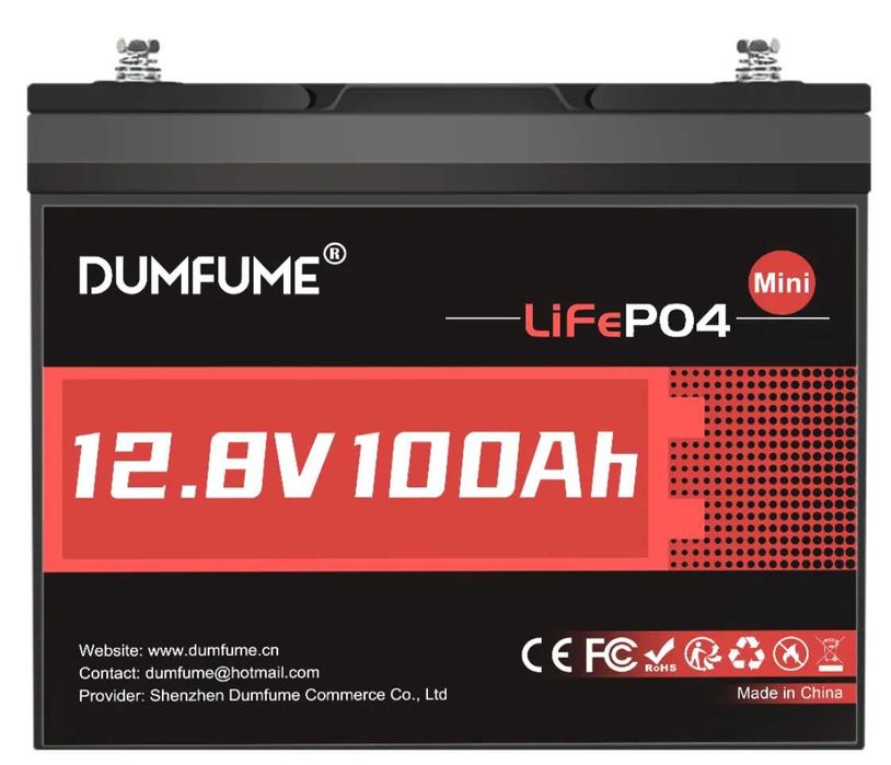 Акумулятор літієвий LiFePO4 Battery Dumfume 12V 100Ah
