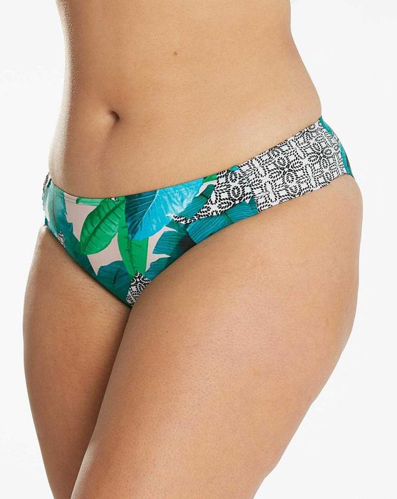 48 Dół Bikini strój kąpielowy 82 cm biało-zielone
