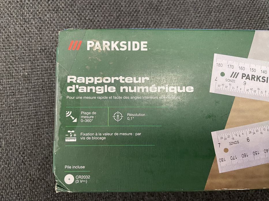 Угломер цифровой со стопорным винтом 0-360° PARKSIDE