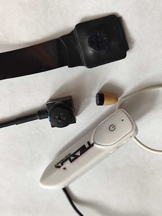 Mikrokamera guzik + mikrosłuchawka - Możliwość testów online